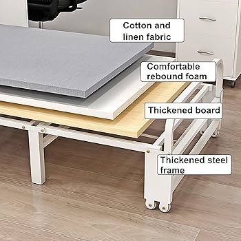 黒い折りたたみベッド キャスター付き シングル] 天然桐すのこベッド ハイタイプ 折り畳み式